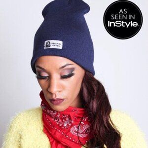 NWOT Theodore Vernell Navy Knit Beanie